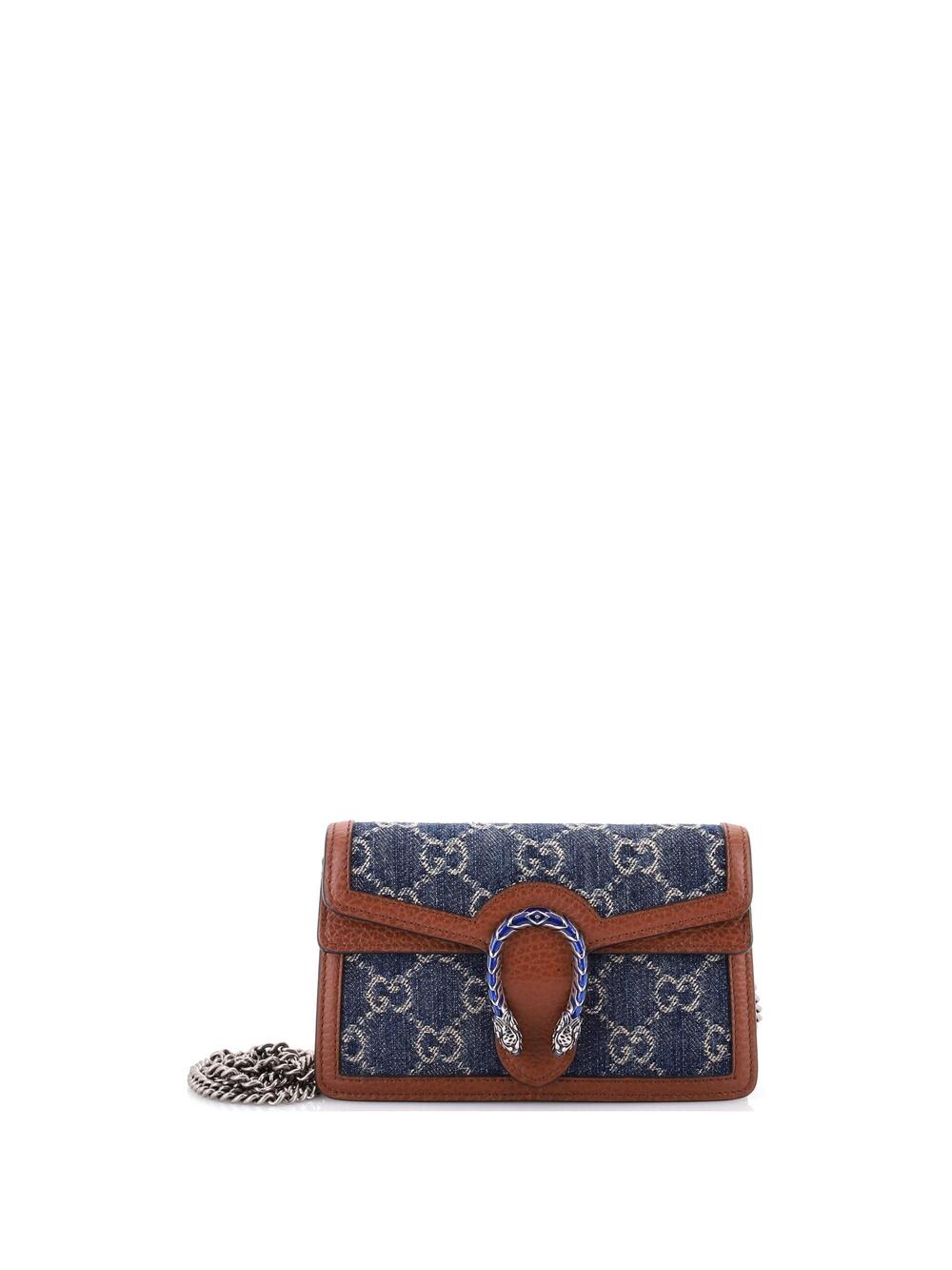 Gucci Dionysus Bag Gg Denim Super Mini #374409G11B